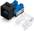 White Cat6A Keystone Jack 24 Pack W617