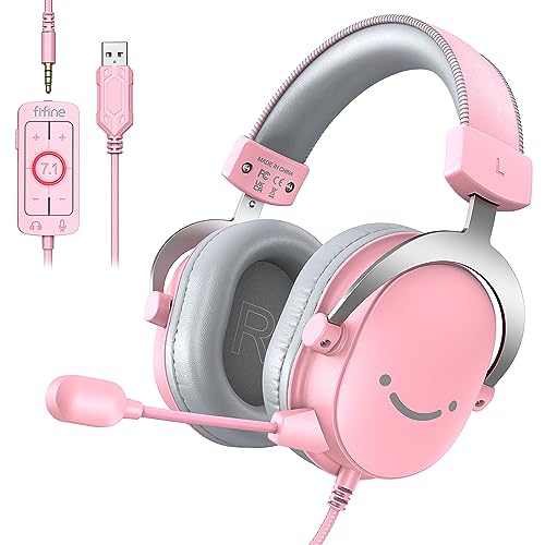 Black USB Over-Ear Wired Gaming Headset with Detachable Microphone G553