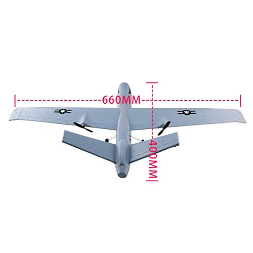 2.4Ghz 2 Channels RC Plane with 2 Batteries, Wingspan 660mm U169555
