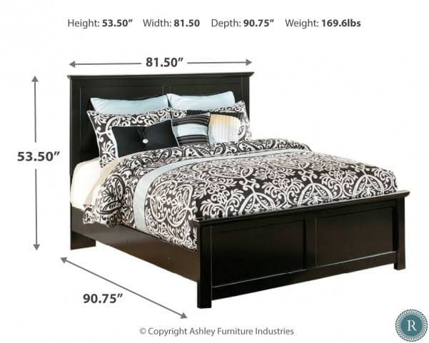 Black King California King Panel Headboard Q786