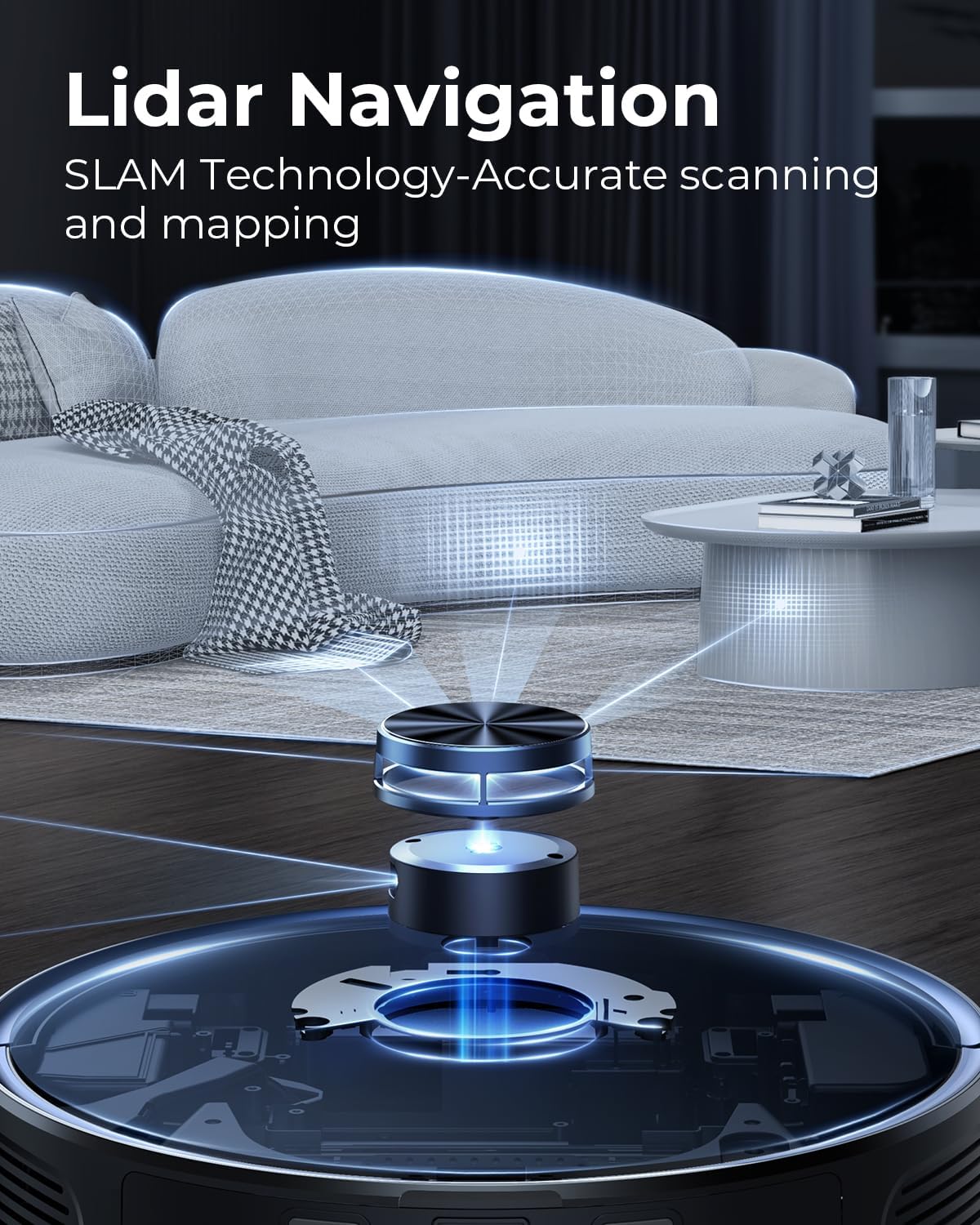3 in 1 Robot Vacuum and Mop Combo with Self Emptying Station A40913