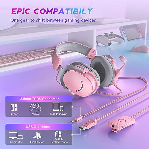 Black USB Over-Ear Wired Gaming Headset with Detachable Microphone G553