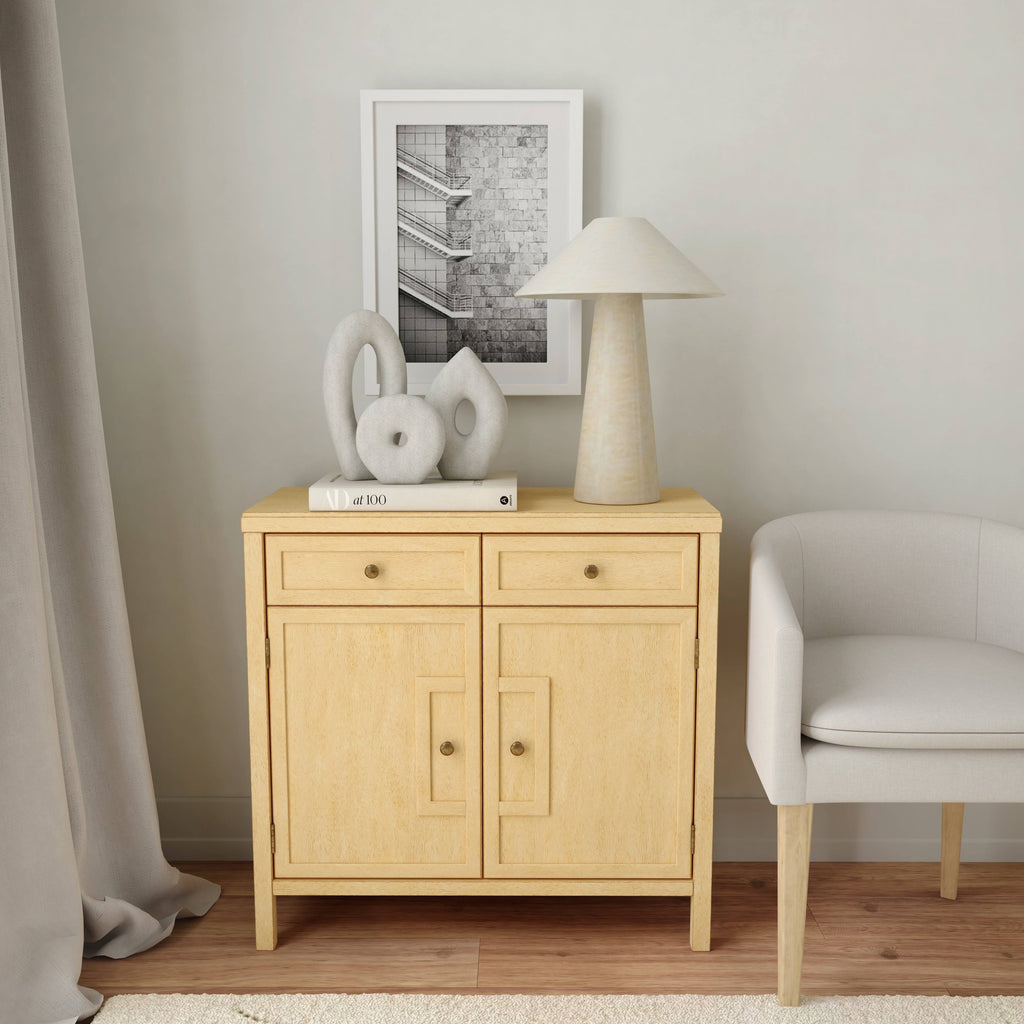 Natural Wood Console Cabinet T304149