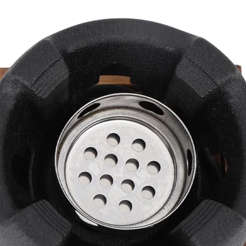 Mini Portable Round Aluminum Alloy Charcoal Hibachi Grill W27296