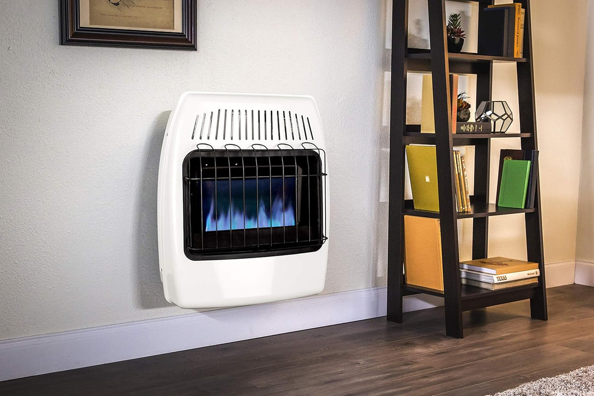 White 20,000 BTU Natural Gas Wall Heater N56803