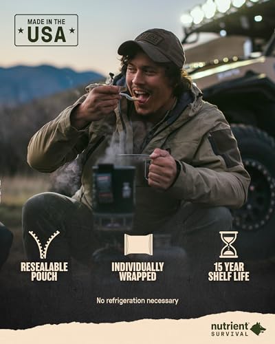 MRE Bravo Grab and Go Power Pack (8 Servings) Ready to Eat Meals, Freeze Dried Emergency Food Supply N7965