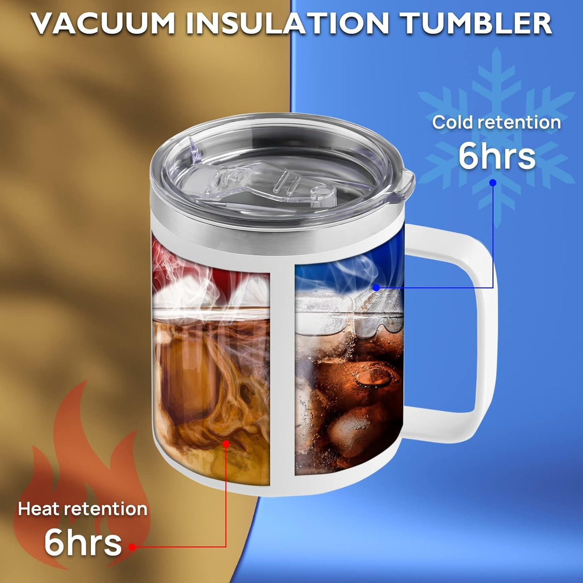 12 Oz Stainless Steel Double Wall Insulated Mug Set, 4 Pack S730721