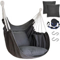Hanging Cotton Hammock Chair with 2 Cushions P56130