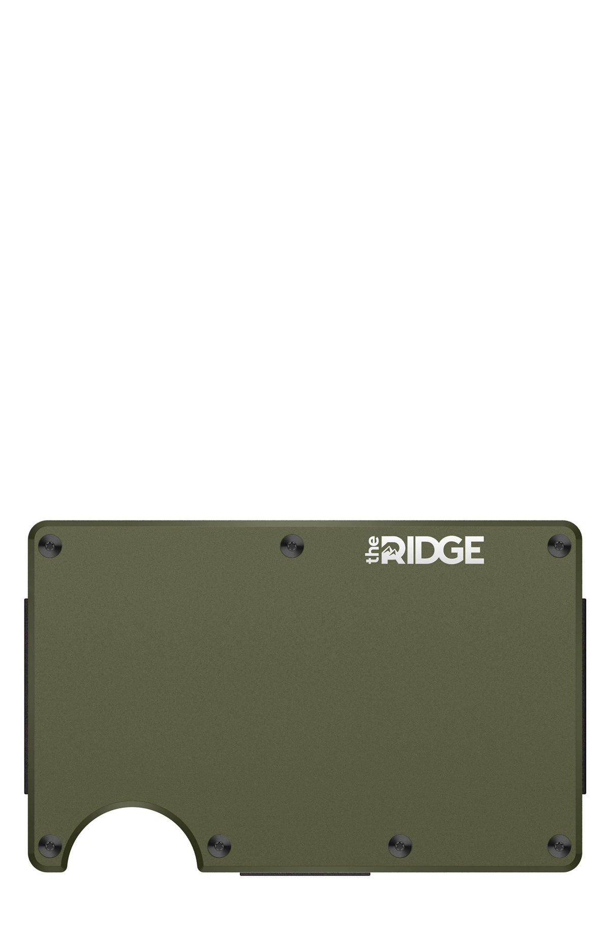 Matte Olive Aluminum Cash Strap Wallet U6786