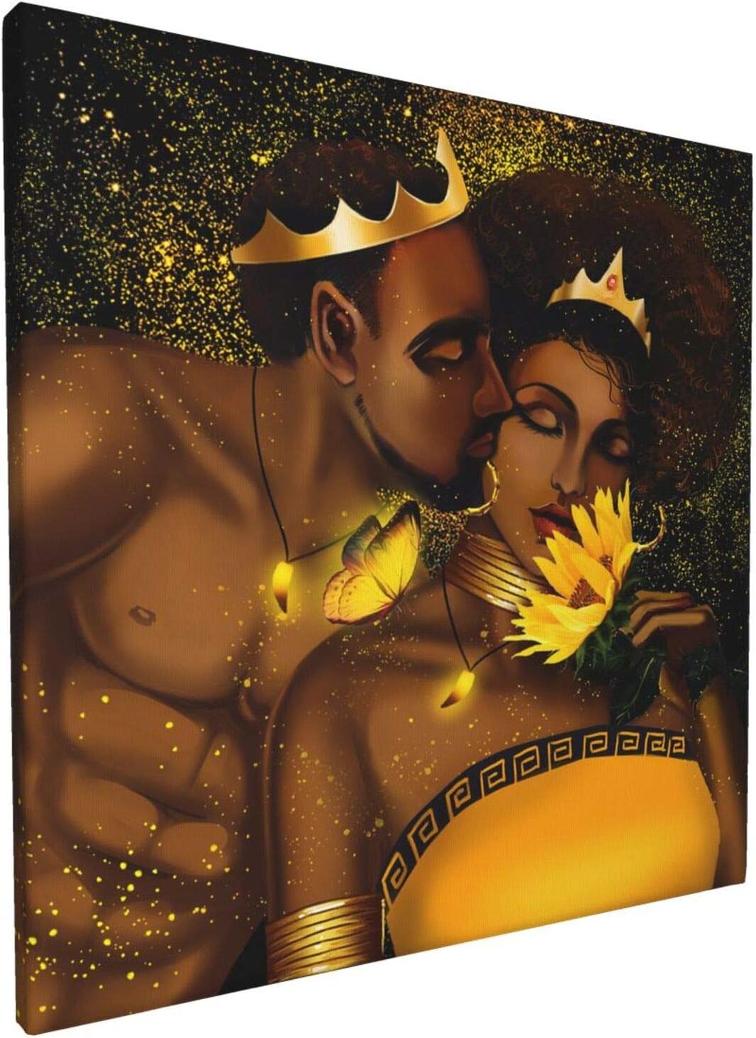 Black Crown Abstract Modern Wall Art 12x16inch P11112