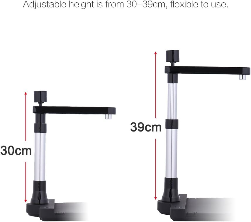 Adjustable Dual Lens Document Scanner with OCR Function LED Light A93401