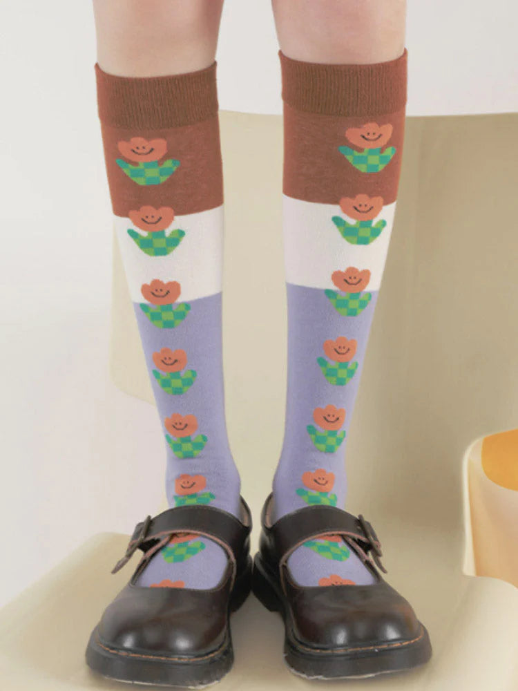 Print Knee-High Socks M873926