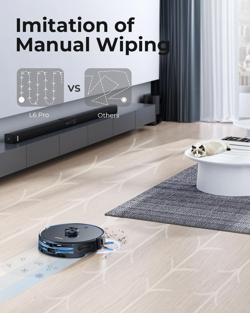 3 in 1 Robot Vacuum and Mop Combo with Self Emptying Station A40913