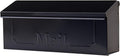 Black Wall-Mount Galvanized Steel Mailbox A888