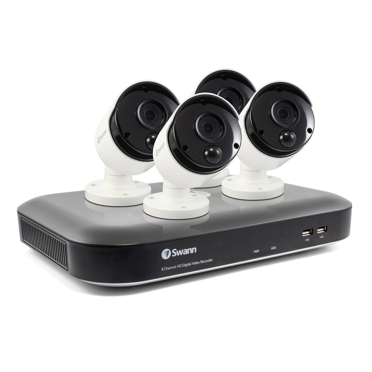 8-Channel 4K 2TB DVR with 4 Cameras A7993