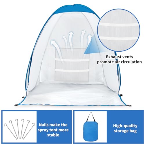 Portable Pop-up Paint Spray Booth Tent with Vents G381417