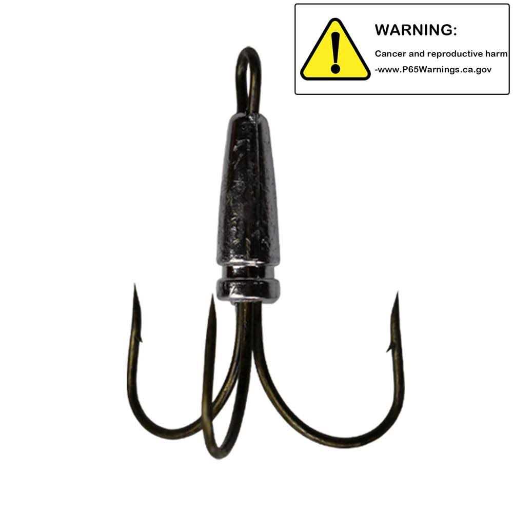 2pcs/Pack Weighted Treble Hooks 5 Sizes 0.7oz 1.1oz 1.6oz 2.1oz 2.8oz M480531