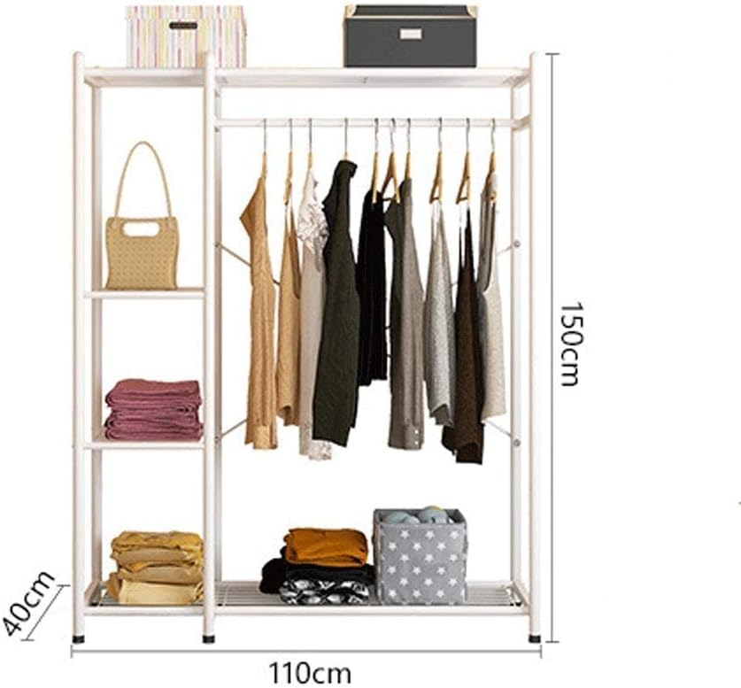 Wooden Coat Rack Stand with Shelves A42965