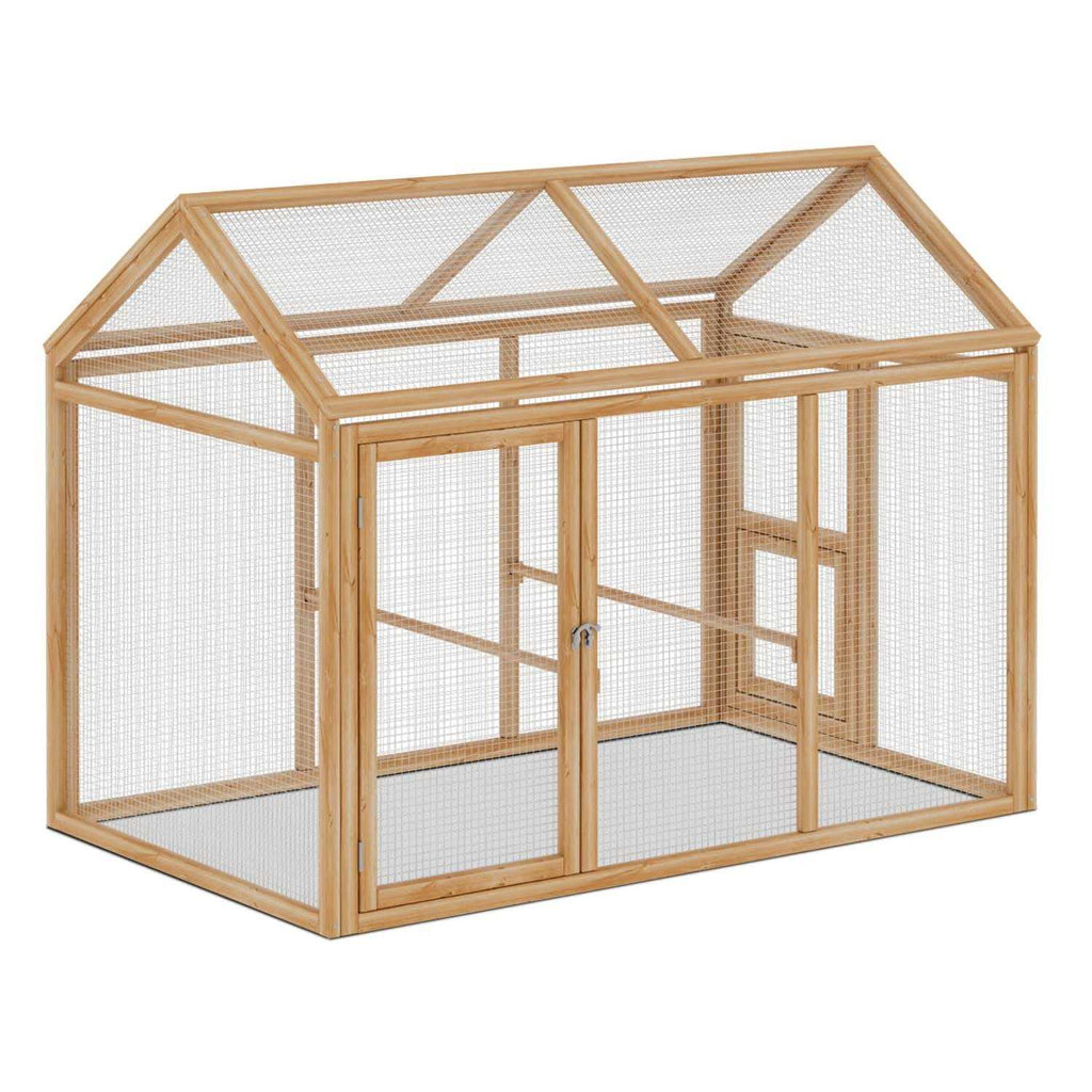Large Outdoor Chicken Coop with Roosting Rods W478