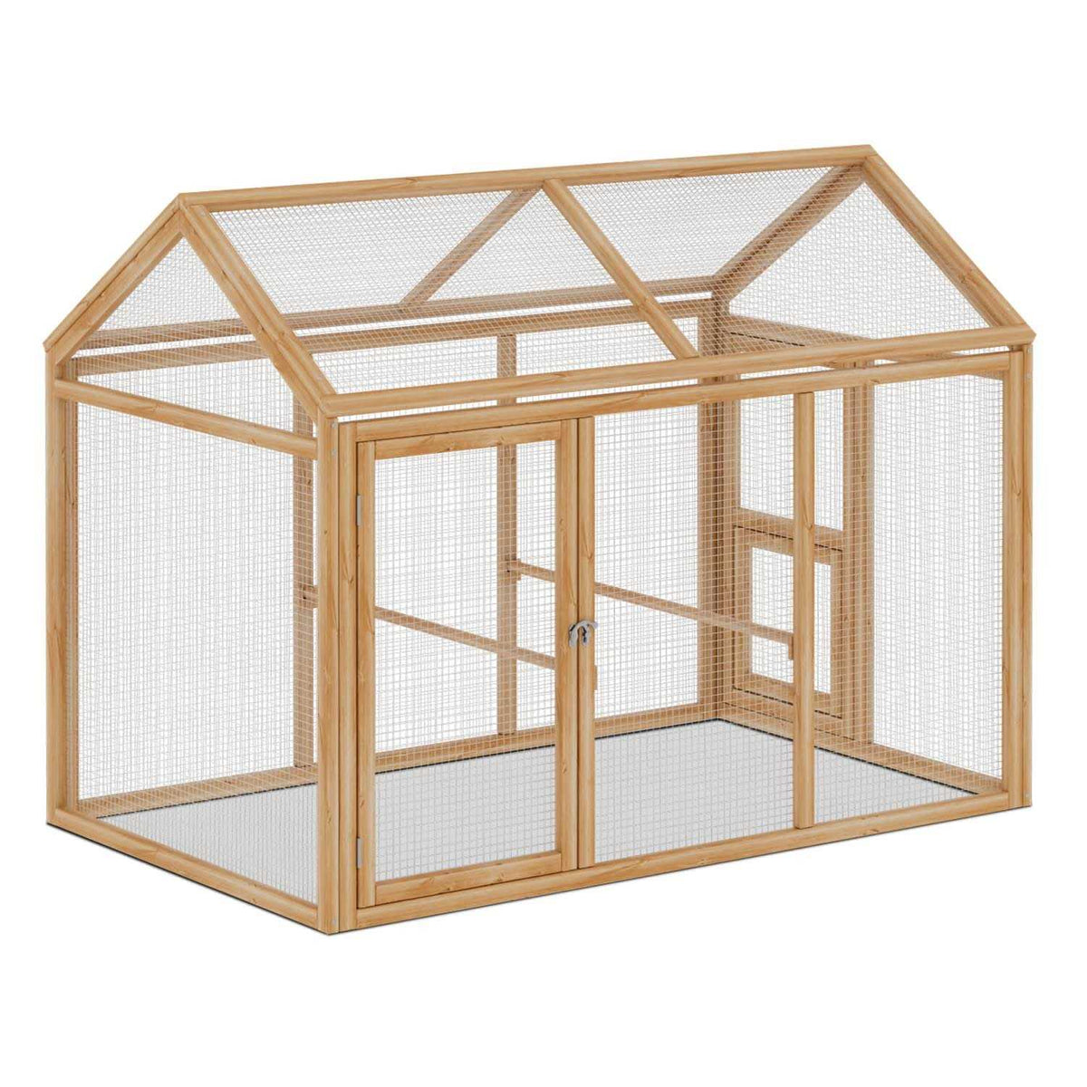 Large Outdoor Chicken Coop with Roosting Rods W478