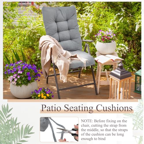 Beige 4 Sets Outdoor Patio Chair Cushions F3242