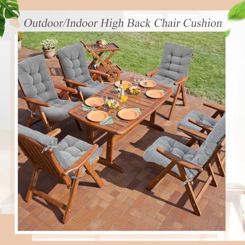 Beige 4 Sets Outdoor Patio Chair Cushions F3242