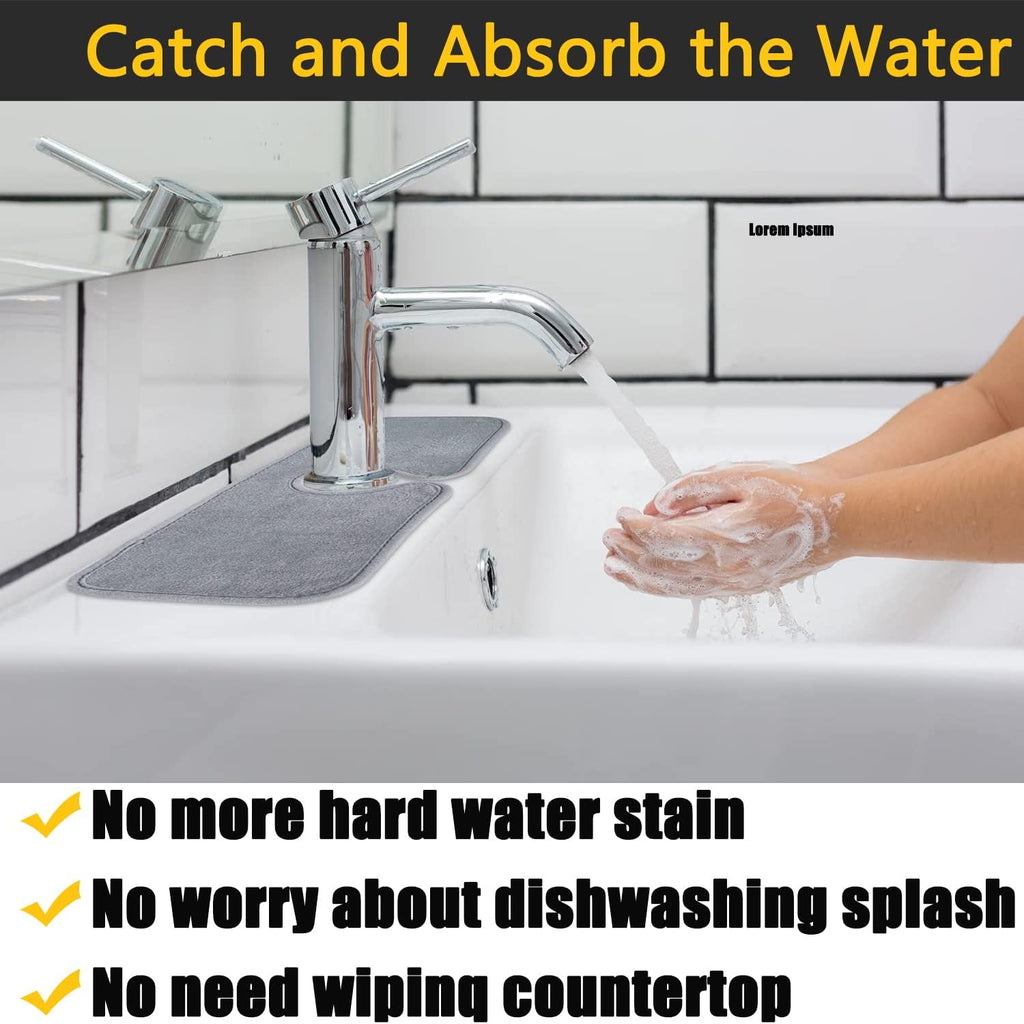 Absorbent Faucet Mat 24.8'' x 5.1'' 4 Pieces X770486