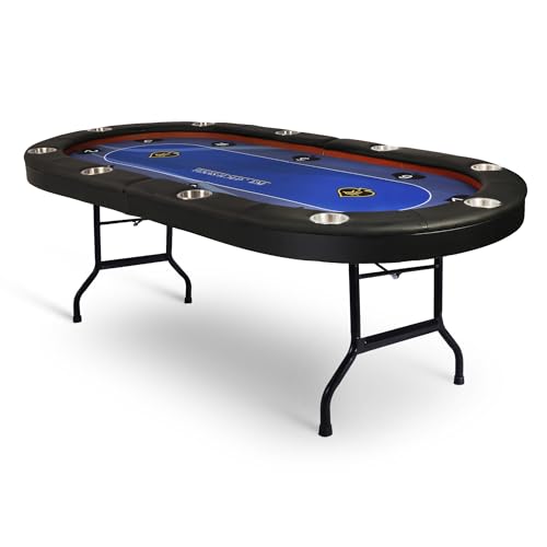 84" Foldable Blackjack Poker Table with Cup Holders W33662