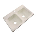 33 in. Double Bowl Acrylic Kitchen Sink V898558