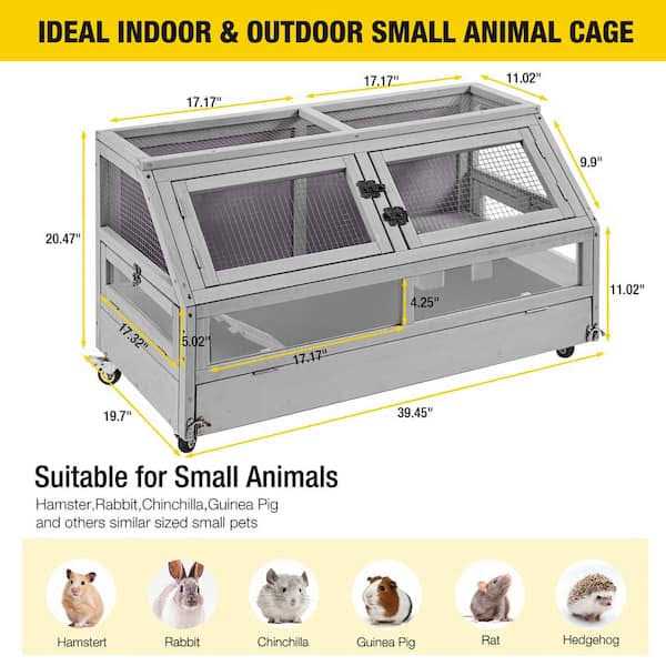 Large Wooden Guinea Pig Cage Y428108