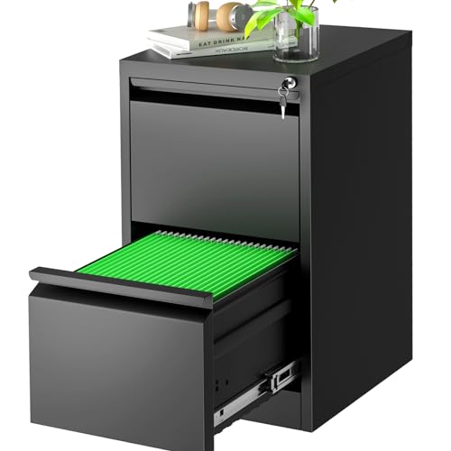 4 Drawer Black Metal File Cabinet U85709
