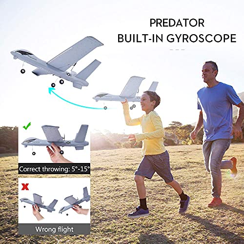 2.4Ghz 2 Channels RC Plane with 2 Batteries, Wingspan 660mm U169555