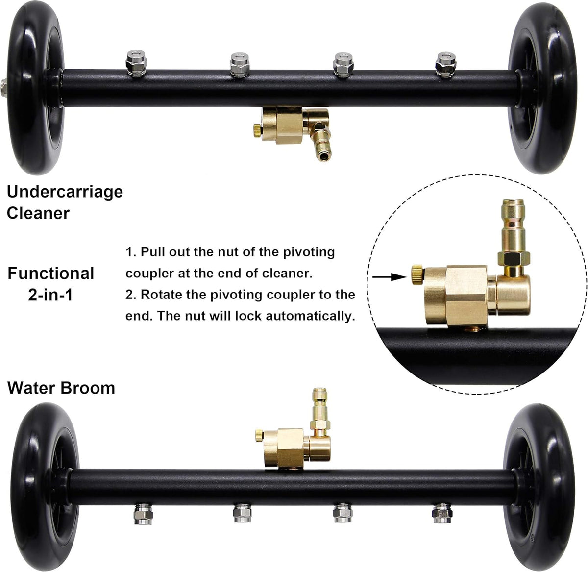 16 Inch Undercarriage Cleaner for Pressure Washer, 4000 PSI K535936