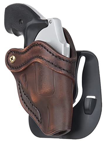 J-Frame Revolver Paddle Holster - OWB Leather Gun Holster V5880