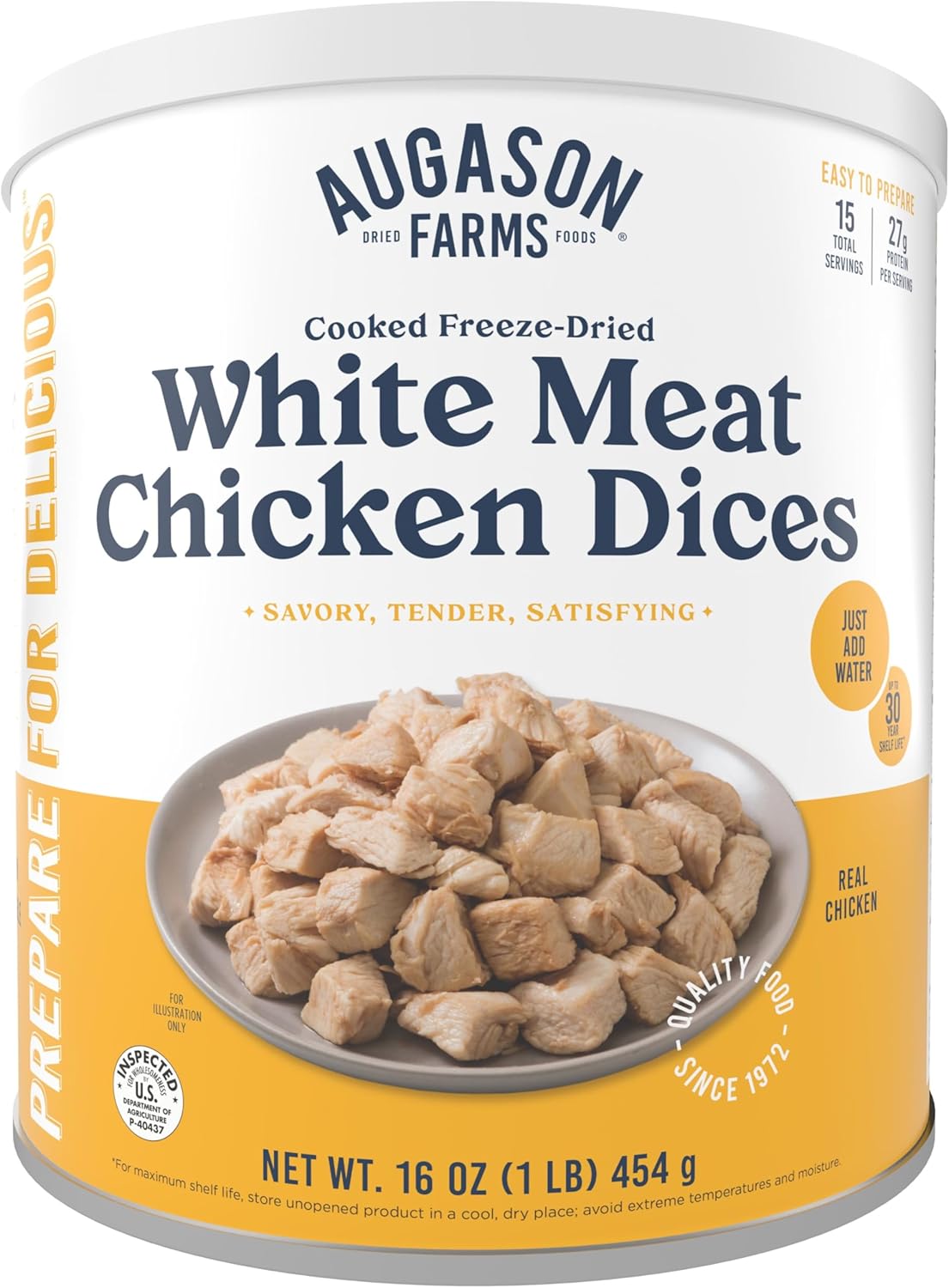 Freeze-Dried White Meat Chicken, 16 oz O732242