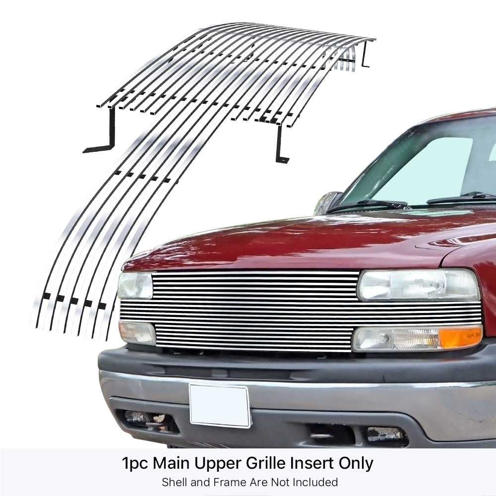 Full Face Stainless Steel Chrome Billet Grille Grill Insert S557117