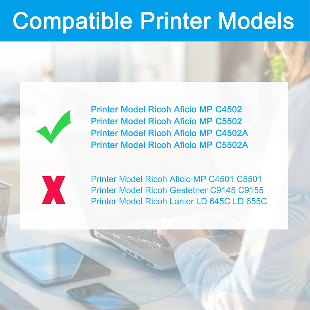Compatible Toner Cartridge Replacement 4-Pack Black Cyan Magenta Yellow P9122