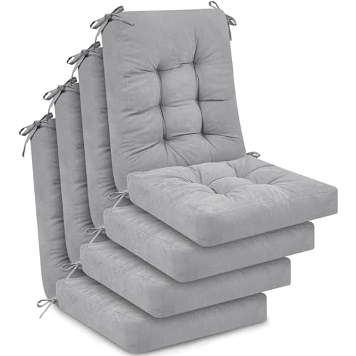 Beige 4 Sets Outdoor Patio Chair Cushions F3242