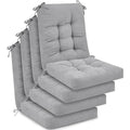 Beige 4 Sets Outdoor Patio Chair Cushions F3242