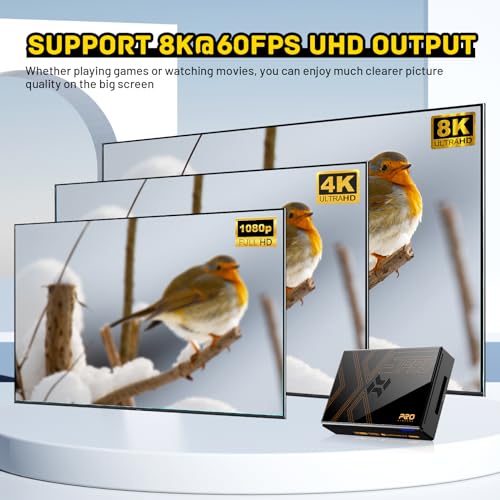Retro Gaming Console with 16000+ Games, Android 12.0 OS, 8K UHD Output V90862