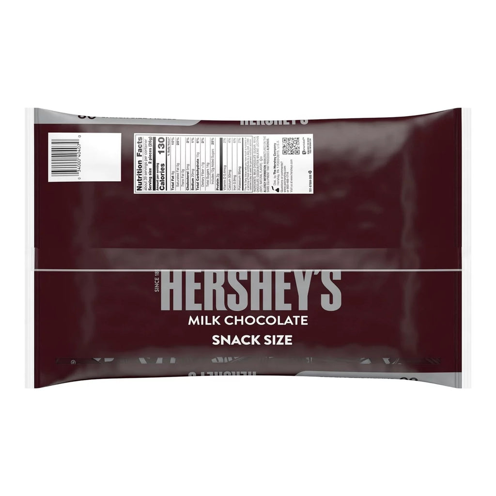 Milk Chocolate Snack Size Bars (36 Ounce 80 Count) B904