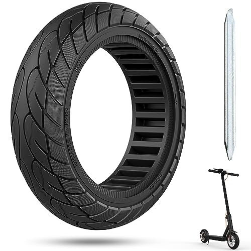 10x2.50 Solid Rubber Tubeless Scooter Tire 2pc Red Y8626