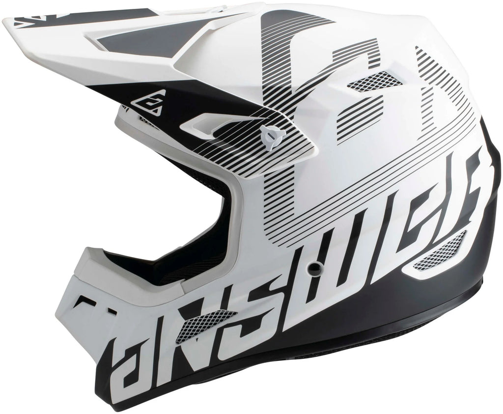 White/Black Offroad Helmet W894