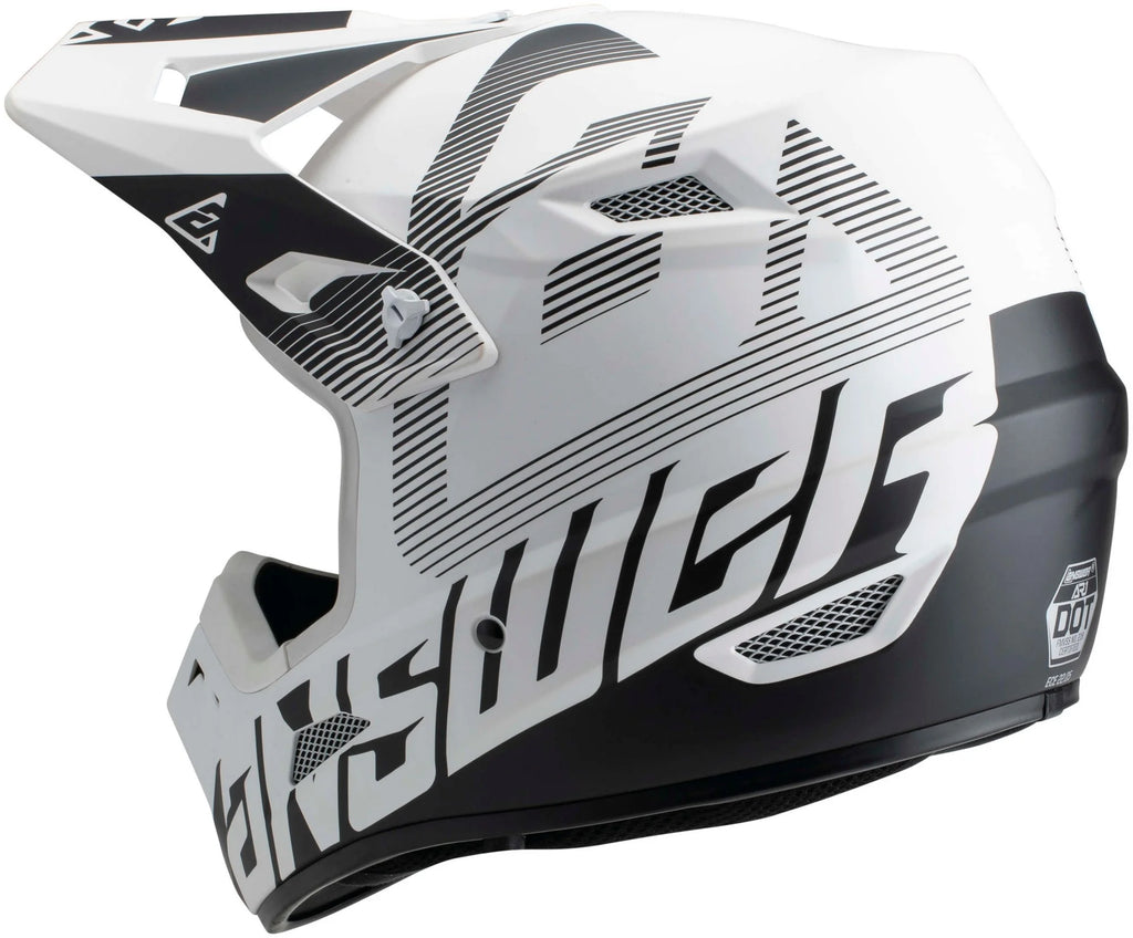 White/Black Offroad Helmet W894