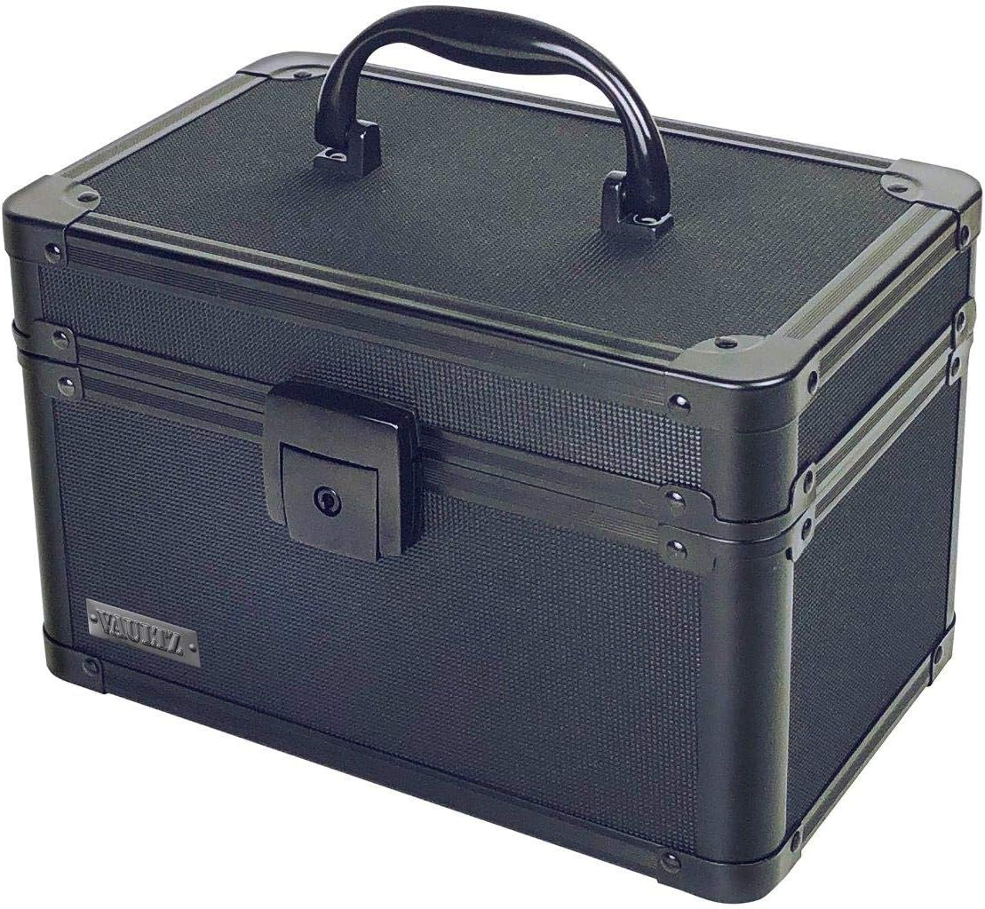 Black Medium Locking Storage Case with Dividers V224848