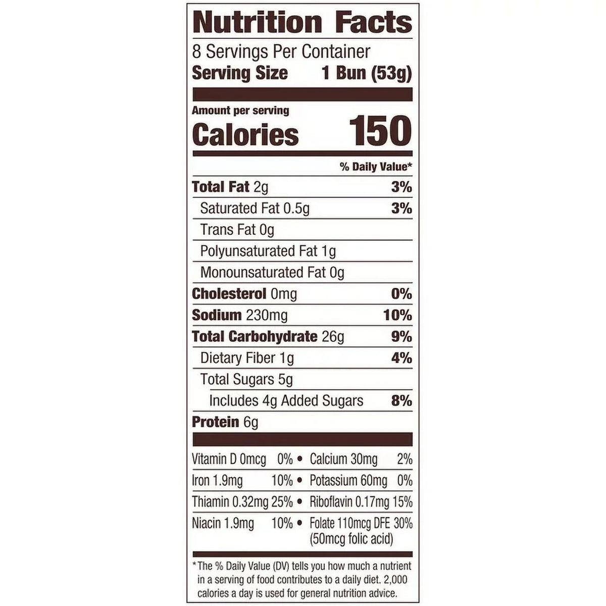 Sesame Topped Hamburger Buns, 4-Pack 8 Count Bags W91870
