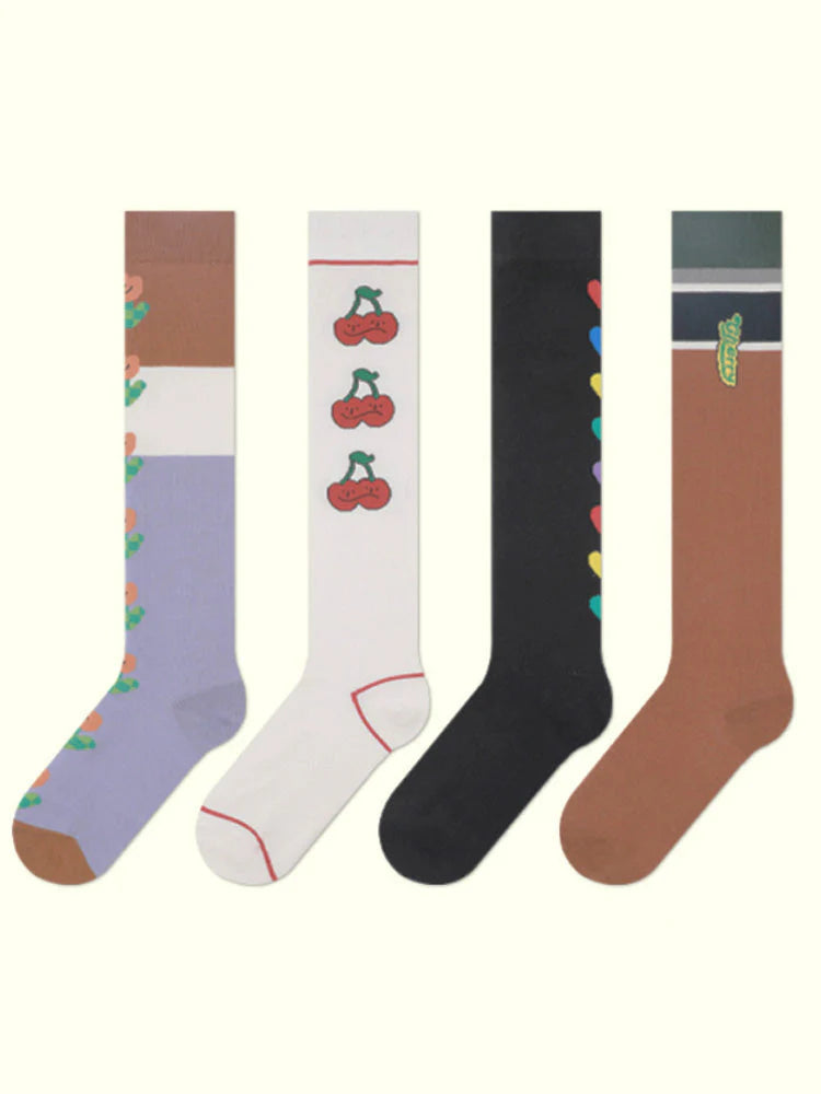 Print Knee-High Socks M873926