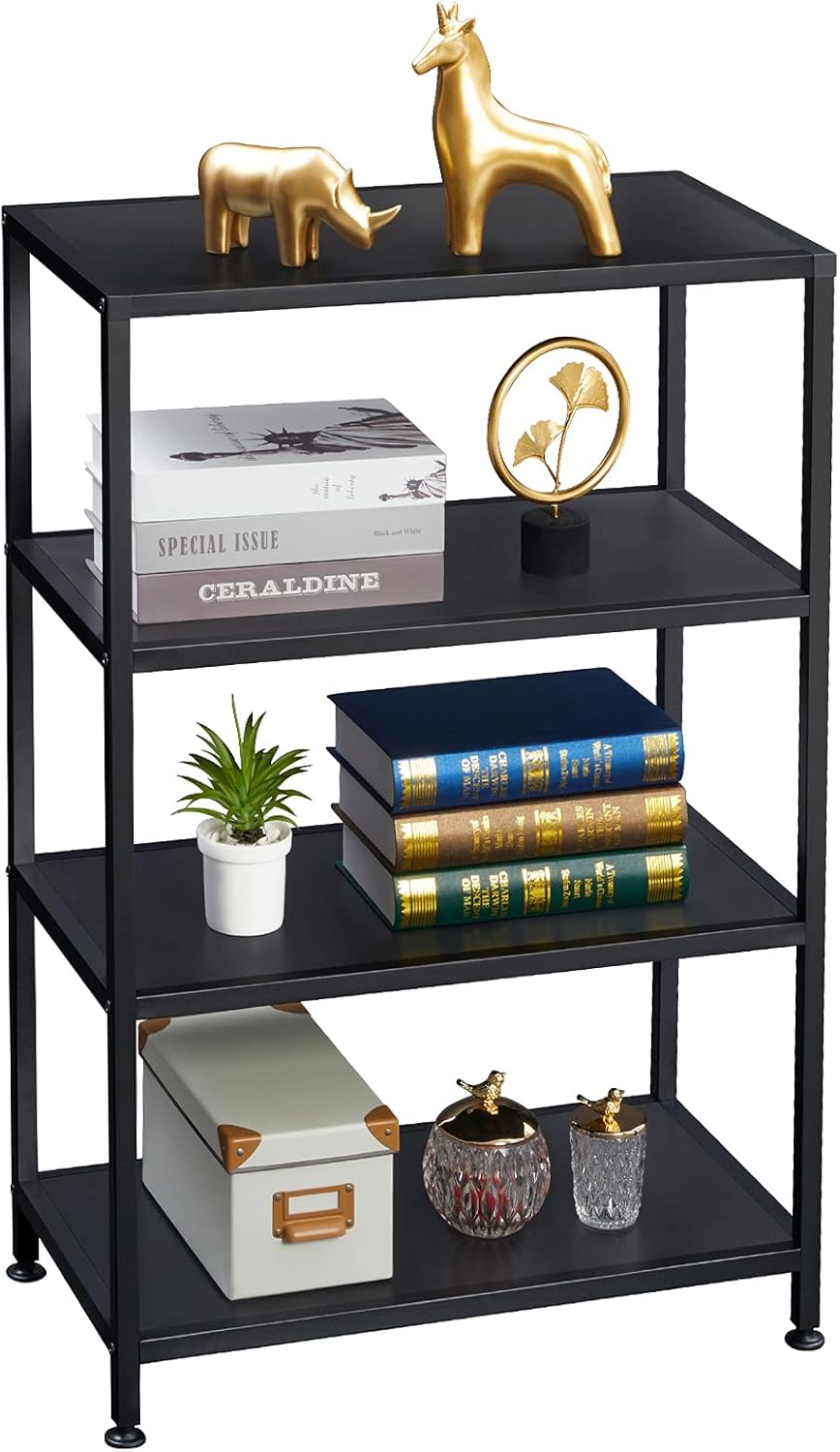 4 Tier Rustic Bookshelf Metal Frame X266524