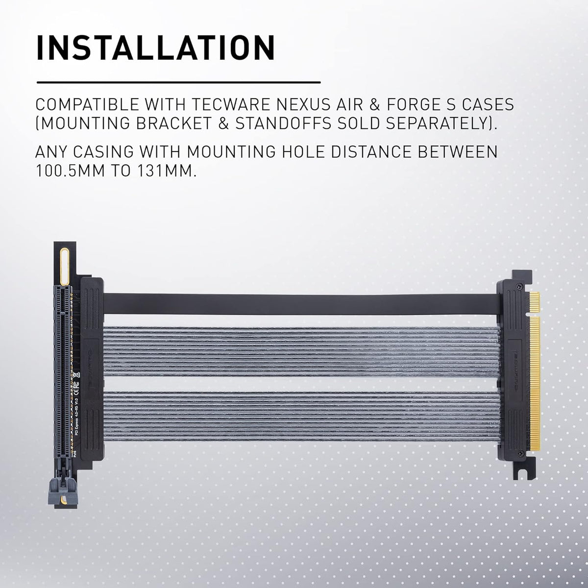 PCIE 4.0 Right Angle Riser Extension Cable W71393