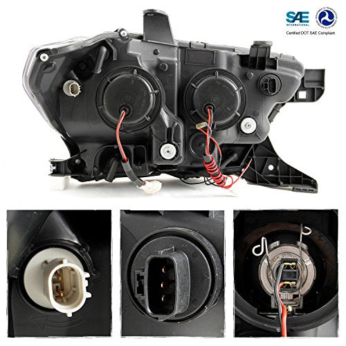 Black Sequential LED Projector Headlights X98523